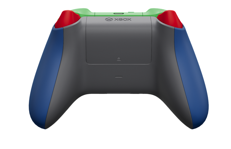 Xbox Wireless Controller - 몸체: Aqua Shift, 방향 패드: 제스트 오렌지(메탈릭), 엄지스틱: 라이팅 옐로우