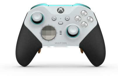 Manette sans fil Xbox Elite Series 2 - Core - Body: Robot White + Rubberized Grips, D-pad: Facet, Bright Silver (Metal), Back: Robot White + Rubberized Grips
