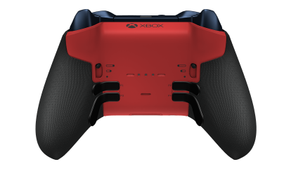Xbox Elite Wireless Controller Series 2 - Core - Corpo: Vermelho Forte + Pegas em Borracha, Botão Direcional: Faceta, Azul Elétrico (Metal), Traseira: Vermelho Forte + Pegas em Borracha