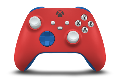Xbox 無線控制器 - Body: Pulse Red, D-Pads: Shock Blue, Thumbsticks: Robot White