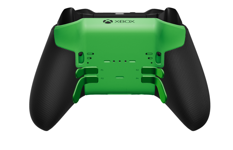 Xbox Elite Wireless Controller Series 2 - Core - Corpo: Verde Veloz + Pegas em Borracha, Botão Direcional: Facetado, Carbon Black (Metal), Traseira: Verde Veloz + Pegas em Borracha