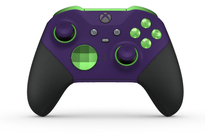 Xbox Elite 無線控制器 Series 2 - Core - Body: Astral Purple + Rubberized Grips, D-pad: Facet, Velocity Green (Metal), Back: Astral Purple + Rubberized Grips