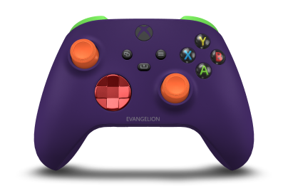 Xbox 無線控制器 - Body: Astral Purple, D-Pads: Oxide Red (Metallic), Thumbsticks: Zest Orange