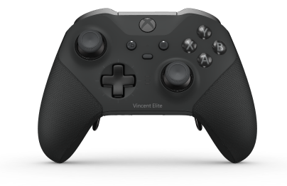 Xbox Elite Wireless Controller Series 2 – Core - Body: Carbon Black + Rubberized Grips, D-pad: Cross, Carbon Black (Metal), Back: Carbon Black + Rubberized Grips