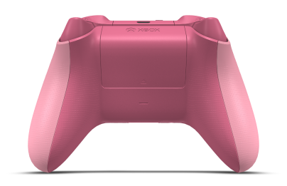 Controller with Retro Pink body, Deep Pink D-pad, and Deep Pink thumbsticks - back view