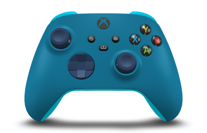 Xbox Wireless Controller - Korpus: Skalny błękit, Pady kierunkowe: Nocny błękit, Drążki: Nocny błękit