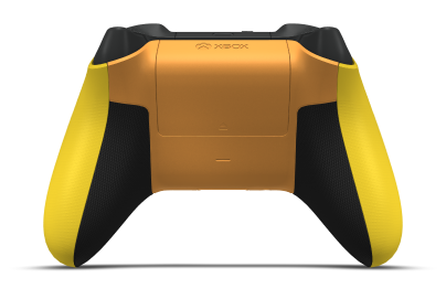 Xbox 무선 컨트롤러 - Hoofdtekst: Lighting Yellow, D-Pads: Bliksemgeel (metallic), Duimsticks: Pulsrood