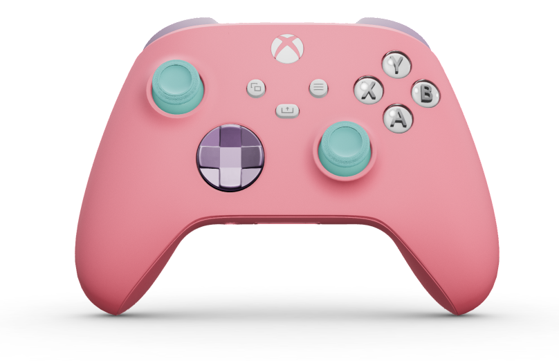 Xbox Wireless Controller - Body: Retro Pink, D-Pads: Soft Purple (Metallic), Thumbsticks: Glacier Blue