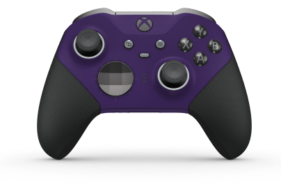Xbox Elite Wireless Controller Series 2 - Core - Behuizing voorzijde: Astralpaars + rubberen handvatten, D-pad: Facet, Storm Gray (Metal), Behuizing achterzijde: Astralpaars + rubberen handvatten