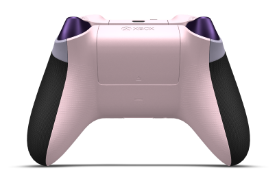 Manette avec corps Soft Purple, BMD Soft Pink (métallique) et joysticks Soft Pink - Vue arrière