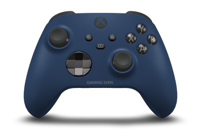 Xbox draadloze controller - Body: Midnight Blue, D-Pads: Carbon Black (Metallic), Thumbsticks: Carbon Black
