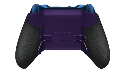 Xbox Elite Wireless Controller Series 2 - Core - Behuizing voorzijde: Robotwit + rubberen handvatten, D-pad: Facet, Photon Blue (Metal), Behuizing achterzijde: Astralpaars + rubberen handvatten