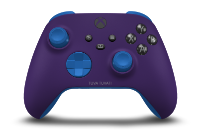 Controller Wireless per Xbox - Corpo: Roxo Astral, Botões Direcionais: Azul Choque, Manípulos Analógicos: Azul Choque