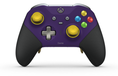 Xbox Elite Wireless Controller Series 2 - Core - Body: Astral Purple + Rubberized Grips, D-pad: Cross, Bright Silver (Metal), Back: Astral Purple + Rubberized Grips