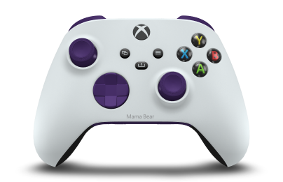 Xbox Wireless Controller - Hoofdtekst: Robot White, D-Pads: Astral Purple, Duimsticks: Astral Purple