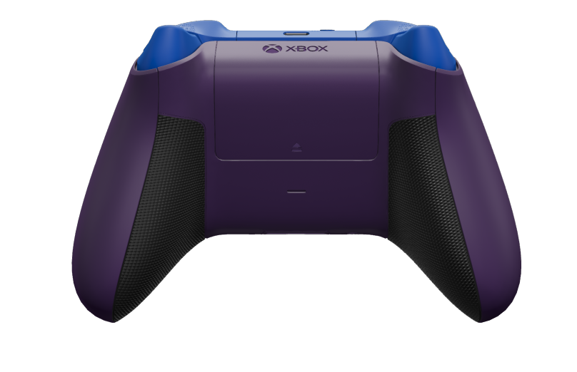 Xbox Wireless Controller - 機身: Stellar Shift, 方向鍵: 衝擊藍, 搖桿: 星雲紫