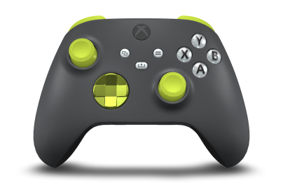 Xbox Wireless Controller - Body: Storm Grey, D-Pads: Electric Volt (Metallic), Thumbsticks: Electric Volt