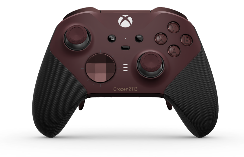 Xbox Elite Wireless Controller Series 2 - Core - Corpo: Vermelho Escuro + Pegas em Borracha, Botão Direcional: Facetado, Garnet Red (Metal), Traseira: Vermelho Escuro + Pegas em Borracha
