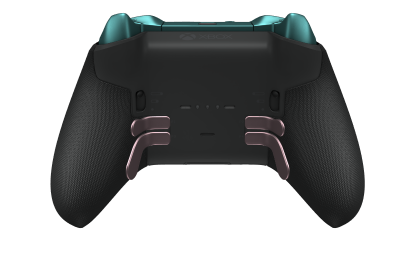 Xbox Elite Wireless Controller Series 2 - Core - Framsida: Carbon Black + gummerat grepp, Styrknapp: Facett, Ljusrosa (Metall), Baksida: Carbon Black + gummerat grepp
