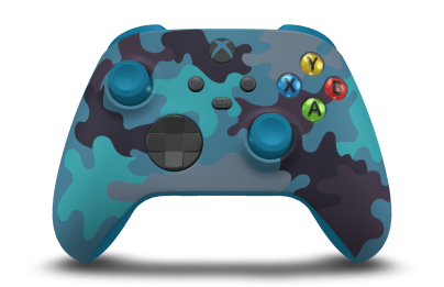 Xbox Wireless Controller - Body: Mineral Camo, D-Pads: Carbon Black, Thumbsticks: Mineral Blue