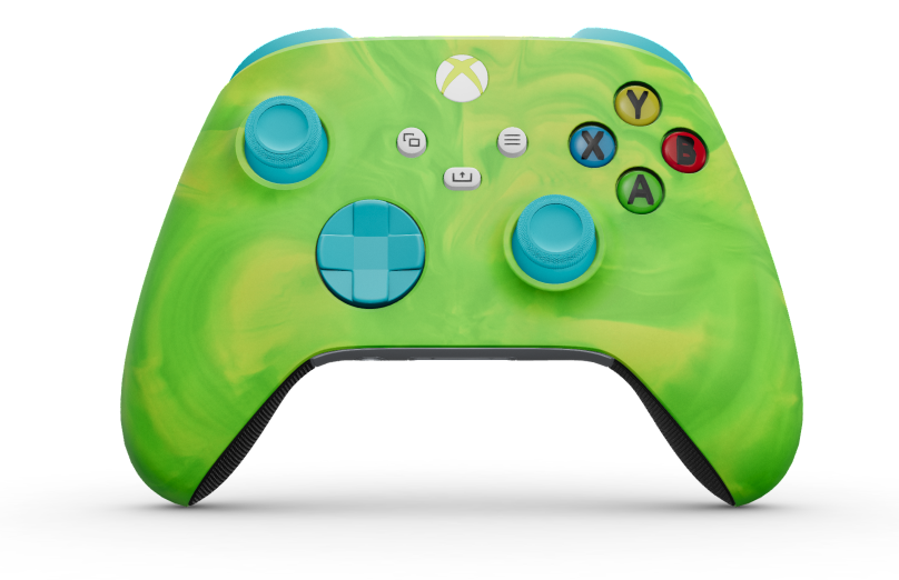 Xbox Wireless Controller - Corps: Electric Vapor, BMD: Dragonfly Blue, Joysticks: Dragonfly Blue