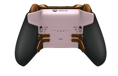 Manette sans fil Xbox Elite Series 2 - Core - Body: Soft Pink + Rubberised Grips, D-pad: Facet, Astral Purple (Metal), Back: Soft Pink + Rubberised Grips