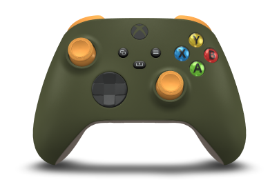 Xbox Wireless Controller - Body: Nocturnal Green, D-Pads: Carbon Black, Thumbsticks: Soft Orange