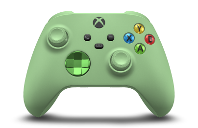Xbox Wireless Controller - Hoofdtekst: Zachtgroen, D-Pads: Velocity-groen (metallic), Duimsticks: Zachtgroen