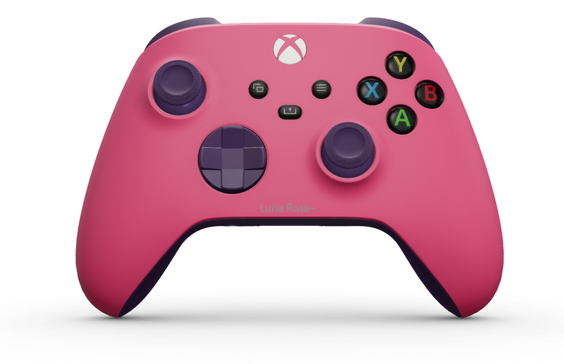 Xbox Wireless Controller - 機身: 深粉紅, 方向鍵: 星雲紫, 搖桿: 星雲紫