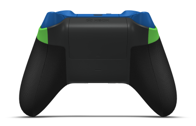 Xbox Wireless Controller - Hoofdtekst: Velocity Green, D-Pads: Shock Blue, Duimsticks: Carbon Black