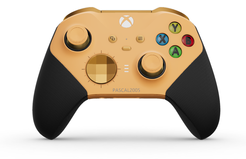 Xbox Elite Wireless Controller Series 2 – Core - Body: Soft Orange + Rubberized Grips, D-pad: Faceted, Soft Orange (Metal), Back: Soft Orange + Rubberized Grips