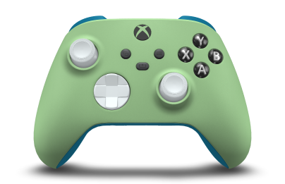 Xbox Wireless Controller - Body: Soft Green, D-Pads: Robot White, Thumbsticks: Robot White