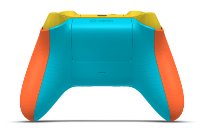 Xbox Wireless Controller - Body: Zest Orange, D-Pads: Glacier Blue, Thumbsticks: Glacier Blue