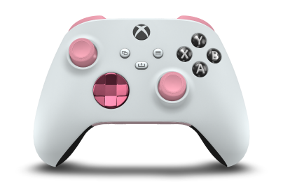 Xbox Wireless Controller - Body: Robot White, D-Pads: Deep Pink (Metallic), Thumbsticks: Retro Pink