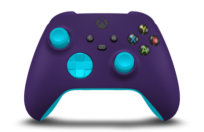 Xbox Wireless Controller - Body: Astral Purple, D-Pads: Dragonfly Blue, Thumbsticks: Dragonfly Blue