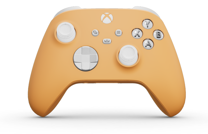 Xbox Wireless Controller - Body: Soft Orange, D-Pads: Robot White, Thumbsticks: Robot White