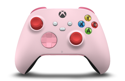 Xbox 무선 컨트롤러 - Body: Soft Pink, D-Pads: Retro Pink, Thumbsticks: Pulse Red