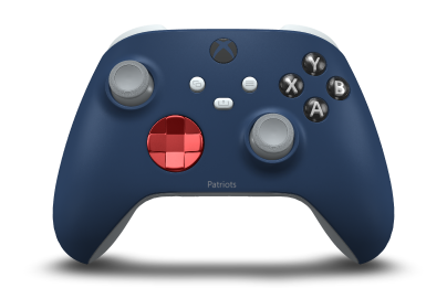 Xbox Wireless Controller - Hoveddel: Midnatsblå, D-blokke: Oxide Red (Metallic), Thumbsticks: AskegrÃ¥