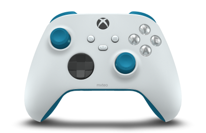 Kontroler bezprzewodowy Xbox - Body: Robot White, D-Pads: Carbon Black, Thumbsticks: Mineral Blue