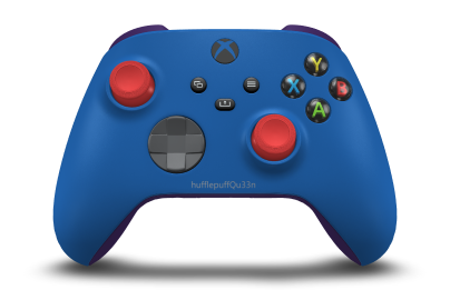 Xbox Wireless Controller - Corps: Shock Blue, BMD: Storm Grey, Joysticks: Pulse Red