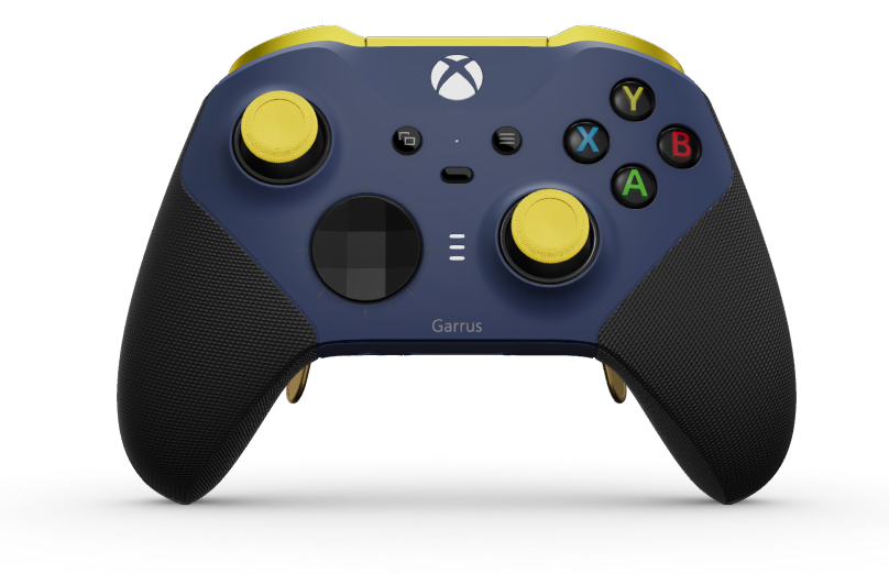 Xbox Elite Wireless Controller Series 2 - Core - Behuizing voorzijde: Nachtblauw + rubberen handvatten, D-pad: Gefacetteerd, carbonzwart (metaal), Behuizing achterzijde: Nachtblauw + rubberen handvatten