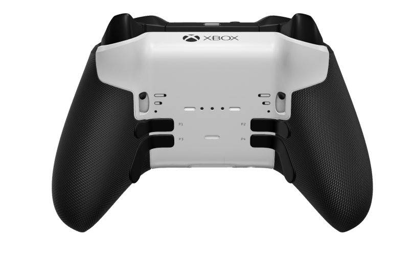 Xbox Elite Wireless Controller Series 2 - Core - Body: Carbon Black + Rubberised Grips, D-pad: Faceted, Carbon Black (Metal), Back: Robot White + Rubberised Grips