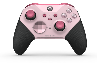 Controller Wireless Elite per Xbox Series 2 - Nucleo - Body: Soft Pink + Rubberized Grips, D-pad: Facet, Soft Pink (Metal), Back: Soft Pink + Rubberized Grips