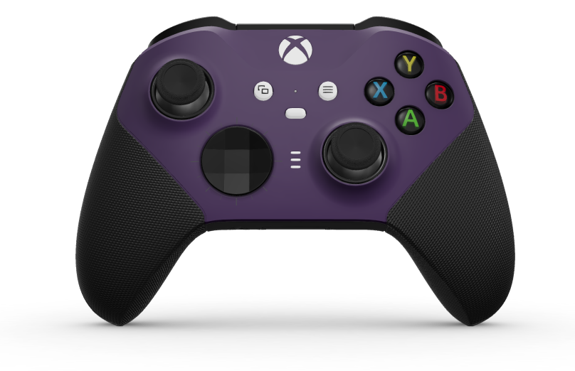Xbox Elite Wireless Controller Series 2 - Core - Body: Astral Purple + Rubberized Grips, D-pad: Faceted, Carbon Black (Metal), Back: Carbon Black + Rubberized Grips