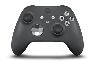 Xbox Wireless Controller - Corpo: Sturmgrau, Botões Direcionais: Cinza (Metálico), Manípulos Analógicos: Preto Carbono