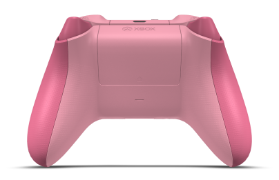 Controller with Deep Pink body, Retro Pink D-pad, and Deep Pink thumbsticks - back view