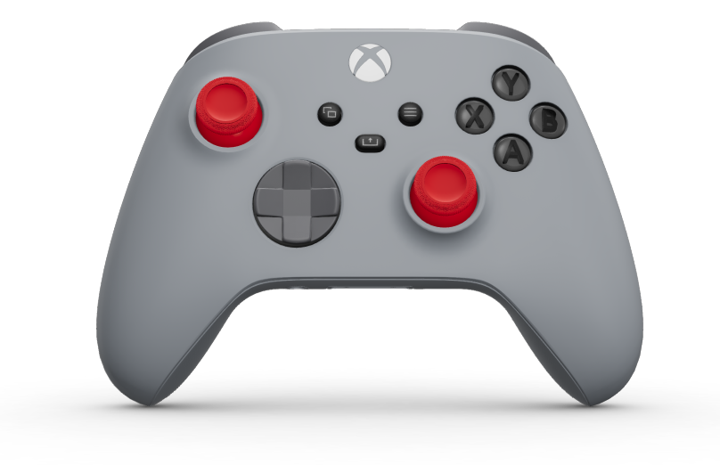 Xbox Wireless Controller - Corpo: Cinza, Botões Direcionais: Cinzento Tempestade, Manípulos Analógicos: Vermelho Forte