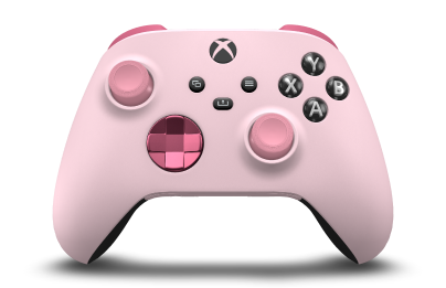 Xbox draadloze controller - Body: Soft Pink, D-Pads: Deep Pink (Metallic), Thumbsticks: Retro Pink