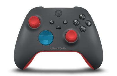 Xbox Wireless Controller - Body: Storm Grey, D-Pads: Mineral Blue, Thumbsticks: Pulse Red