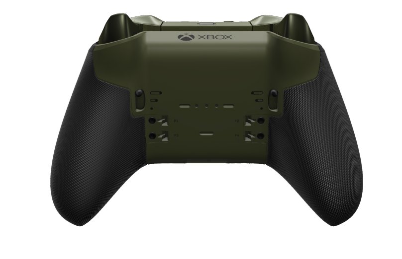 Xbox Elite Wireless Controller Series 2 - Core - 本體: 夜間綠 + 橡膠握把, 方向鍵: 多面向，夜間綠 (金屬), 背面: 夜間綠 + 橡膠握把